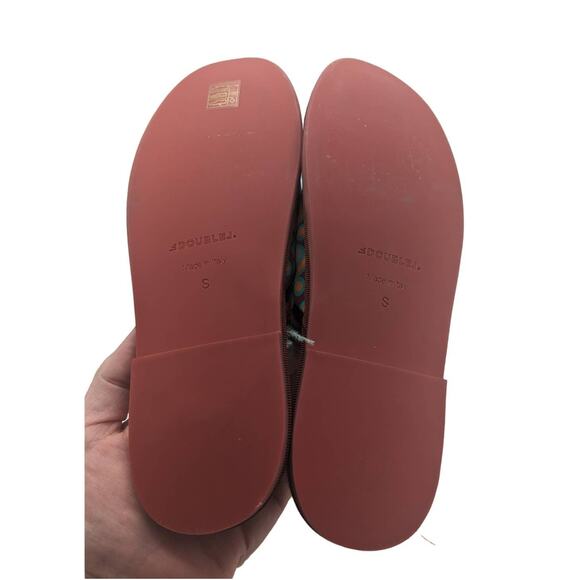 La Double J Boudoir Slipper Puzzle Bordeaux Faille Ostrich Feather Mule Small - Picture 4 of 15